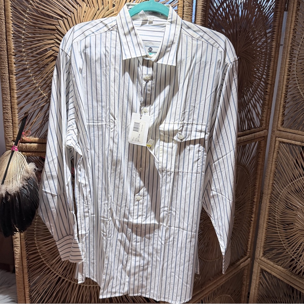 Giorgio Armani Men's Striped Button-Down Shirt